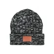 Leeman Heathered Knit Cuffed Rib Beanie | https://www.bestnamebadges.com