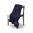 Leeman Cable Knit Sherpa Throw | https://www.bestnamebadges.com
