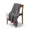 Leeman Cable Knit Sherpa Throw | https://www.bestnamebadges.com