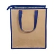 Jute Lunch Cooler Tote Bag | https://www.bestnamebadges.com