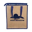 Jute Lunch Cooler Tote Bag | https://www.bestnamebadges.com