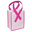 Small Breast Cancer Awareness Bag | https://www.bestnamebadges.com