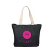 Denim Tote Bag | https://www.bestnamebadges.com
