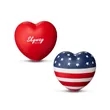Patriotic Heart Shape Stress Ball | https://www.bestnamebadges.com