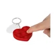 Push Pop Bubble Heart Fidget Sensory Keychain | https://www.bestnamebadges.com