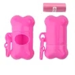 Custom Bone Shaped Poop Bag Dispenser W/ Waste & Clip | https://www.bestnamebadges.com