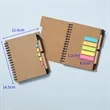 4.5 x 5.7 inch Lined Spiral Notebook with Pen & Sticky Tabs | https://www.bestnamebadges.com