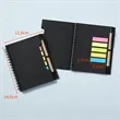 4.5 x 5.7 inch Lined Spiral Notebook with Pen & Sticky Tabs | https://www.bestnamebadges.com