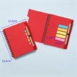 4.5 x 5.7 inch Lined Spiral Notebook with Pen & Sticky Tabs | https://www.bestnamebadges.com
