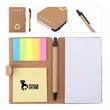 4"x6" Kraft Paper Colored Sticky Notebook With Pen | https://www.bestnamebadges.com