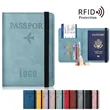 RFID Blocking Leather Passport Wallet Holder | https://www.bestnamebadges.com