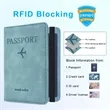 RFID Blocking Leather Passport Wallet Holder | https://www.bestnamebadges.com
