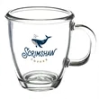 11 oz. London Glass Coffee Mugs | https://www.bestnamebadges.com