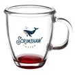 11 oz. London Glass Coffee Mugs | https://www.bestnamebadges.com