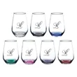 16 oz. Vaso Silicia Stemless Wine Glasses | https://www.bestnamebadges.com
