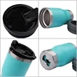 14Oz Insulated Can Cooler W/ Bottle Opener & Double Lids | https://www.bestnamebadges.com