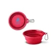 Collapsible Pet Bowl With Carabiner | https://www.bestnamebadges.com
