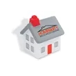 House Shape Stress Ball | https://www.bestnamebadges.com