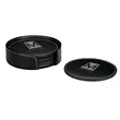 Domanda Leather 4 Coaster Set | https://www.bestnamebadges.com