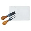 Carson 4-Piece Acacia Wood Cheese Set | https://www.bestnamebadges.com
