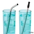 Perka® Avila 5-Piece Stainless Steel Straw Set | https://www.bestnamebadges.com