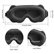 3D Travel Sleeping Eye Mask Soft Breathable Shade Cover | https://www.bestnamebadges.com