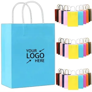 Multi-Color Kraft Paper Bags for Gifts and Packaging