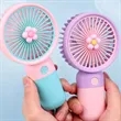 USB Mini Handheld Fan Rechargeable with Phone Stand | https://www.bestnamebadges.com