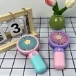 USB Mini Handheld Fan Rechargeable with Phone Stand | https://www.bestnamebadges.com
