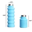 17 oz Collapsible Silicone Water Cup | https://www.bestnamebadges.com