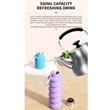 17 oz Collapsible Silicone Water Cup | https://www.bestnamebadges.com