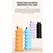 17 oz Collapsible Silicone Water Cup | https://www.bestnamebadges.com