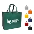 13.78" Custom Reusable Non Woven Tote Bag With Handles | https://www.bestnamebadges.com