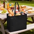 13.78" Custom Reusable Non Woven Tote Bag With Handles | https://www.bestnamebadges.com
