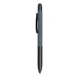 Geometric Stylus Soft Touch Gel Click Recycled Aluminum pen | https://www.bestnamebadges.com