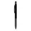 Geometric Stylus Soft Touch Gel Click Recycled Aluminum pen | https://www.bestnamebadges.com