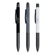 Geometric Stylus Soft Touch Gel Click Recycled Aluminum pen | https://www.bestnamebadges.com