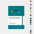 PAPERAGE® Leather Hard Cover Lined Journal Notebook | https://www.bestnamebadges.com