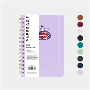 PAPERAGE® Spiral Hard Cover Graph Grid Notebook 160 Pages