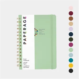 PAPERAGE® Spiral Hardcover Lined Notebook with 160 Pages