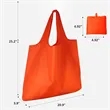 Large Foldable Waterproof Reusable Nylon Tote Shopping Bag | https://www.bestnamebadges.com