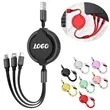 3in1 Retractable USB Charging Cable Type-C Micro Lightning | https://www.bestnamebadges.com