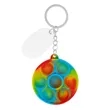 Push Pop Bubble Round Fidget Sensory Keychain | https://www.bestnamebadges.com