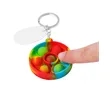 Push Pop Bubble Round Fidget Sensory Keychain | https://www.bestnamebadges.com