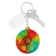 Push Pop Bubble Round Fidget Sensory Keychain | https://www.bestnamebadges.com
