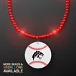LED Bead Necklace with Baseball Medallion | https://www.bestnamebadges.com