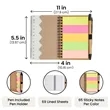 Small Spiral Steno Sticky Notepad Pocket Notebook Pen Set | https://www.bestnamebadges.com