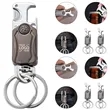 Key Ring with Cutter Bottle Opener 360 degree Rotating Gyro | https://www.bestnamebadges.com
