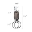Key Ring with Cutter Bottle Opener 360 degree Rotating Gyro | https://www.bestnamebadges.com