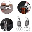 Key Ring with Cutter Bottle Opener 360 degree Rotating Gyro | https://www.bestnamebadges.com